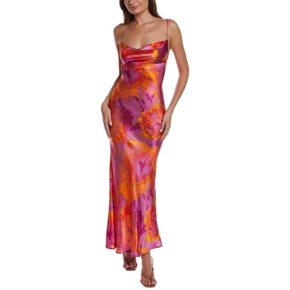 Ronny Kobo Capri Silk Maxi Slip Dress-